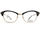 Bebe Eyeglasses Frames BB5162 001 Black White Gold Full Rim Floral 53-17-135 New. Price: $39.99.