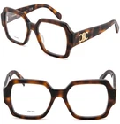 Celine Triomphe Havana Optical Frame 52MM Fashion Eyeglasses CL50131I 053 New. Price: $294.00.