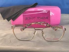 New Women's Betsey Johnson Eyeglass Frame Strobe Light Brown Metal 52-16-135. Price: $79.95.
