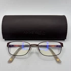 Anne Klein Eyeglasses Ak 5048 208 Mocha 49-17-135 Frames Metal Full Rim W/case Pre-owned. Price: $22.99.