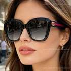 Gucci GG0860S Women Sunglasses Cat Eye Gradient Lens Gold Logo UV400 Shades New. Price: $118.29.