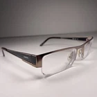 Carrera CA7548 B5C Silver Black Half Rimless Unisex Rectangle Eyeglasses 53 20 Pre-owned. Price: $23.95.