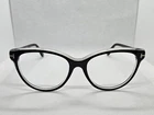 Tom Ford TF5618-B 001 Black And Clear Frames Eyeglasses Italy 54-17-140 Pre-owned. Price: $65.00.