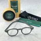 Genusee Blue Light Filter Smoke Gray Frame Glasses Round Full Rim One Size New. Price: $25.09.