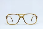 Optyl Terri Brogan 8730-12 Vintage Eyeglasses Frame Square Yellow Honey New. Price: $99.00.