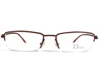 Christian Dior Eyeglasses Frames CD3627 HJ3 Red Rectangular Half Rim 51-17-135 New. Price: $126.06.