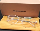 Eyebuydirect Star 55-16-149 C5 Eyeglasses Cat Metal Gold Semi-rimless Nib New. Price: $12.75.