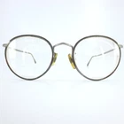 Giorgio Armani 112 717 Silver Tortoise Round Eyeglasses Frames Italy 47-20-140 Pre-owned. Price: $39.99.