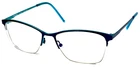 Modo 4239 Japan Titanium Navy/light Blue Half Rimless Eyeglasses Frame 54-16-140 Pre-owned. Price: $200.00.