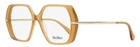 Max Mara Geometric Eyeglasses MM5175 045 Transparent Brown 52MM New. Price: $89.00.