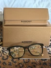 Burberry Eyeglasses B2390 3853 Polished Black On Plaid 52MM With Case New. Price: $130.00.