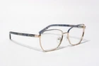 Guess GUT2F4-50179 Blue Metal Rectangular Eyeglasses Frame 55-16-140 B238 New. Price: $95.00.