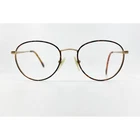Charmant Eyeglass Frames Mens Gold Brown Good Titanium Oval 52-20-140 Pre-owned. Price: $39.99.