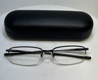 Oakley Clubface 143 OX3102-0154 Polished Black Eyeglasses 17 Half Rim W/ Case Pre-owned. Price: $55.00.