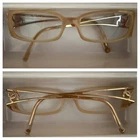 Chanel 3073-B C.710 Beige/gold Cc Rectangular Optical Frames 53-16 135MM W/case! Pre-owned. Price: $249.99.