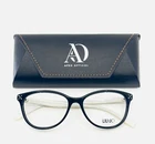 New Liu Jo LJ2605 001 Black White Womens Semi Cat Eyeglasses 52-16-135 B:40. Price: $54.99.
