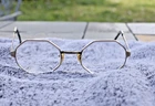 Liberty Octagonal Eyeglasses Frame 12 K.g.f 5 1/2 Men's Gold Matte Full Rim Pre-owned. Price: $59.00.