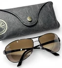 Ray Ban RB3342 004/51 Gunmetal Polarized Brown Gradient Sunglasses 60-12MM Rare Pre-owned. Price: $308.75.
