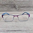 Goo Eyes GGE849 C4 Burgundy Teal Two Tone Rectangular Eyeglass Frames Only Pre-owned. Price: $23.74.