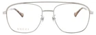 Gucci GG1103O-003-57 Silver Authentic New 57MM. Price: $261.00.
