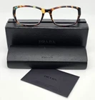 Prada Vpr 18O NAG-1O1 Spotted Blue Havana Eyeglasses Frame W/ Case Italy 54MM Pre-owned. Price: $90.99.