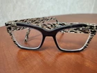 Authentic L.a.m.b. Lamb LA037 B.42 Gry Print Eyeglasses Frame Only 52-18-140 Pre-owned. Price: $29.22.