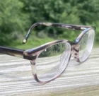 Liz Claiborne Cat Eye Glasses Frames L607 Pink Striated Color Pre-owned. Price: $32.29.
