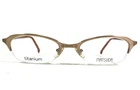 Matsuda Petite Eyeglasses Frames 10208 Bbb Brushed Gold Oval Titanium 49-19-142 New. Price: $249.99.