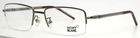 Montblanc MB440 008 Gunmetal Mens Rectangle Half Rim Eyeglasses 55-19-135 B:34 New. Price: $204.99.