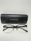 Burberry B1253 1180 Eyeglasses Frames Only Half Rimless 52-18-140 Black Case Pre-owned. Price: $29.99.