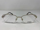 Catherine Deneuve CD0396 032 54-17-135 Gold Half Rim Eyeglasses Frame N67 New. Price: $58.01.
