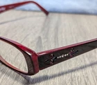 Dereon DOC300 Eyeglass Frames 53-17-135 Red Fleur-de-lis Rhinestone Pre-owned. Price: $14.99.