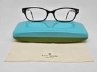 Kate Spade New York Lucyann Tortoise On Aqua Striped Eyeglasses Frame W/ Case Pre-owned. Price: $34.99.