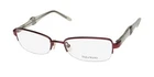 New Vera Wang V327 Glasses Bu Half-rim Red Metal & Plastic 52-17-135 Rectangular. Price: $21.71.