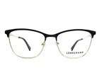 Longchamp Eyeglasses Frames LO2146 001 Black Gold Cat Full Rim 53-16-140 New. Price: $61.19.