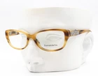 Tiffany Tf 2068B 8077 Eyeglasses Honey Brown Silver Flower 52MM No Case New. Price: $98.50.