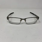 Oakley Metal Plate Brushed Chrome Eyeglasses 53 18 140 22-199 Frame Only NB41 Pre-owned. Price: $90.00.