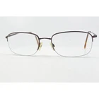 Duraflex Eyeglasses Mens Coffee Brown Semi-rimless Rectangular DF2506A 54-19-140 Pre-owned. Price: $31.99.
