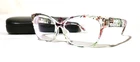 Zenni 2018723 Eyeglasses Clear Plastic With Floral Print Eyewear Frame Pre-owned. Price: $12.99.