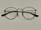 Ray-ban Rb 3447-V Round Metal 2861 Black Silver Authentic Eyeglasses 50-21 Pre-owned. Price: $59.99.
