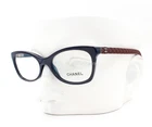 Chanel Eyeglasses CH3287Q 1021 Blue Reddish Brown Quilted Display 52MM No Case New. Price: $189.50.