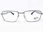 New Ray Ban RB6334 2502 Mens Silver Rectangle Modern Eyeglasses Frames 53/17 140. Price: $109.99.