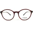 Vogue Eyeglasses Frames VO5223 2636 Clear Red Gold Round Horn Rim 50-19-135 New. Price: $43.25.