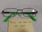Puma Eyeglasses Frame PJ00120 49-16-130 Black/green Youth Metal/plastic 2765 Pre-owned. Price: $14.99.