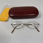 Elle Wire Rim Oval Eyeglasses Frames 2588 140MM Silver Tone Color Gn W/case Pre-owned. Price: $23.70.