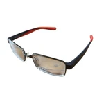Nike 8171 060 Grey Red Rectangular Semi Rimless Eyeglasses Frames Mens 53-18-140 Pre-owned. Price: $59.50.