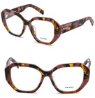 Prada Symbole PRA07V Pink Havana Geometric Bold Eyeglass Optical 54MM New. Price: $288.00.