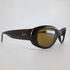 Ray-ban Rb 4135 714/13 Dark Brown Oval Wrap Sunglasses Frames Made In Italy Pre-owned. Price: $47.98.
