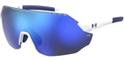 Under Armour Halftime Matte White Rimless Shield Sunglasses - 0WWK W1 New. Price: $35.99.
