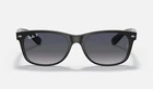Ray-ban New Wayfarer Classic Matte Black Polarized 55MM Sunglasses RB2132 601S78. Price: $134.95.